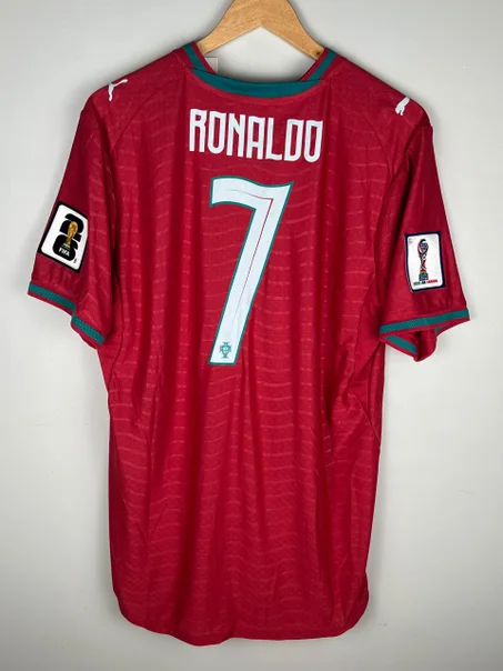 Portugal rouge flocage Ronaldo 2026 cdm