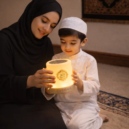 اجعل بيتك عامرًا بذكر الله… مصباح القرآن الذكي بتقنية ذكية وصوت يخشع له القلب