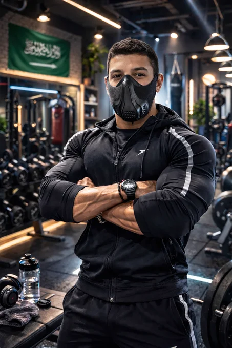 ماسك التدريب الرياضي لرفع قوة التنفّس والتحمّل