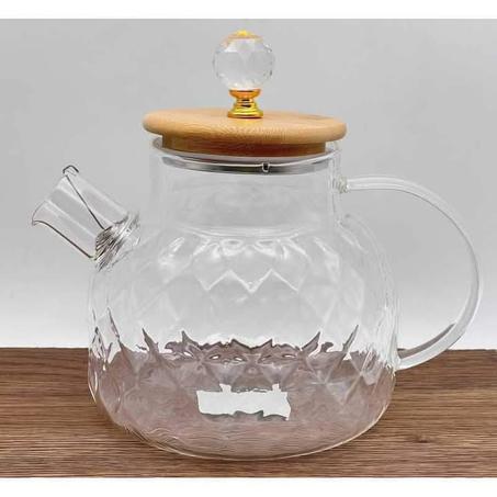 Théière en verre pour  cuisinière et micro-ondes 1 Littre