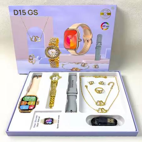 D15 GS Smart Watch Sport Bracelet intelligent Écran HD tactile complet Montre intelligente étanche Fitness Tracker