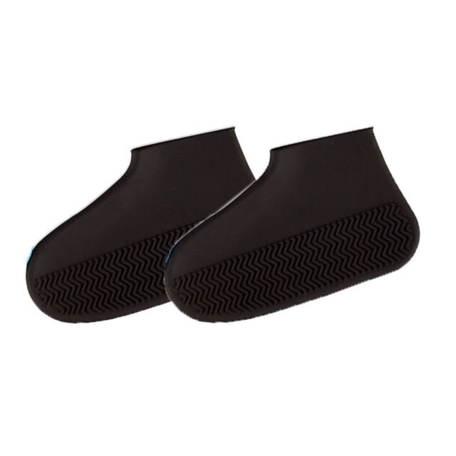 JTKREW Couvre-Chaussures en Silicone Noir imperméable pour la