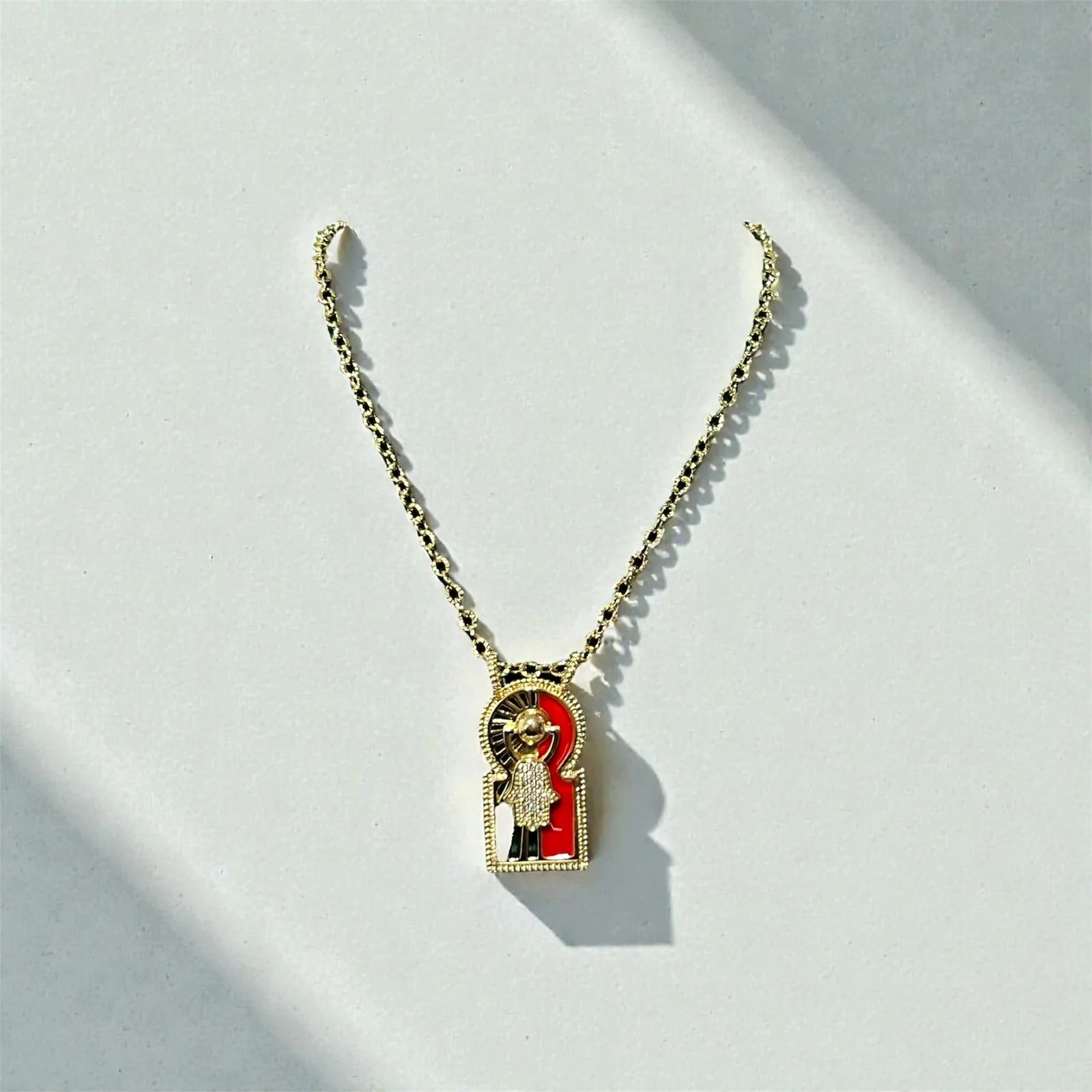 Moroccan door necklace