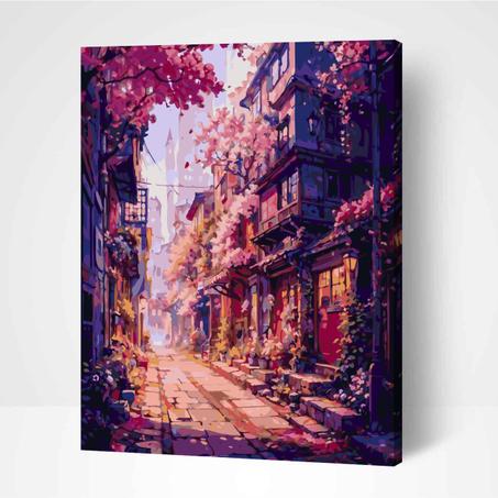 Cerisier japonais- Peinture Par Numéros