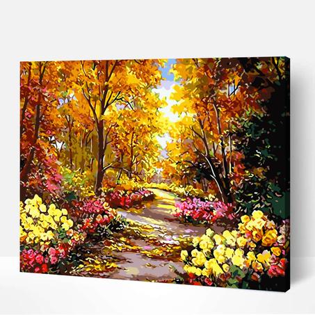 A Middle Way Of Flowers- Peinture Par Numéros