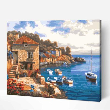 Boats at sea- Peinture Par Numéros