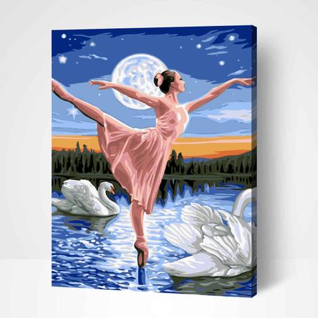 Le Lac des Cygnes- Peinture Par Numéros