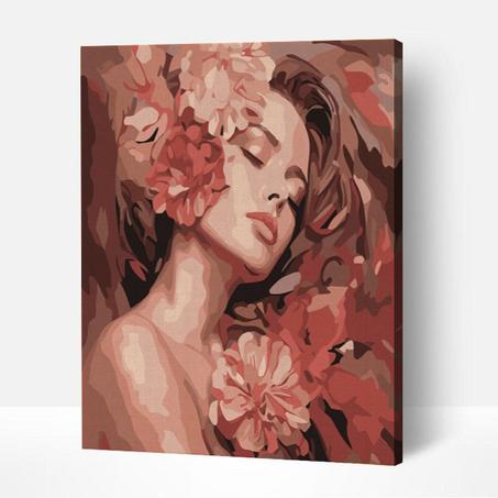 La Belle endormie aux camélias-peinture par numéros