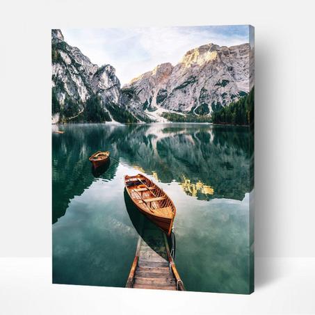 Braies lake- Peinture Par Numéros