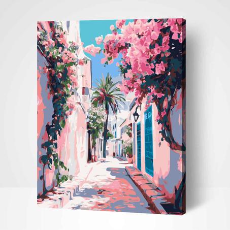 Ruelle fleurie- Peinture Par Numéros