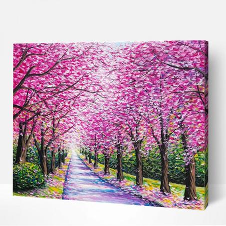 Sur la route de l'automne - Peinture Par Numéros