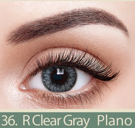 R CLEAR GRAY PLANO