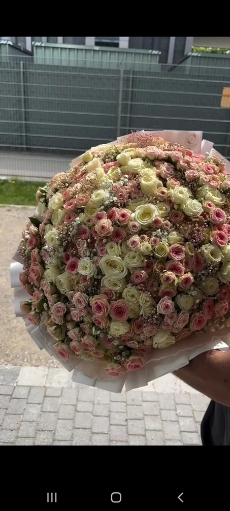 bouquet fleurs blanc et rose 🤍💗💝💫💌