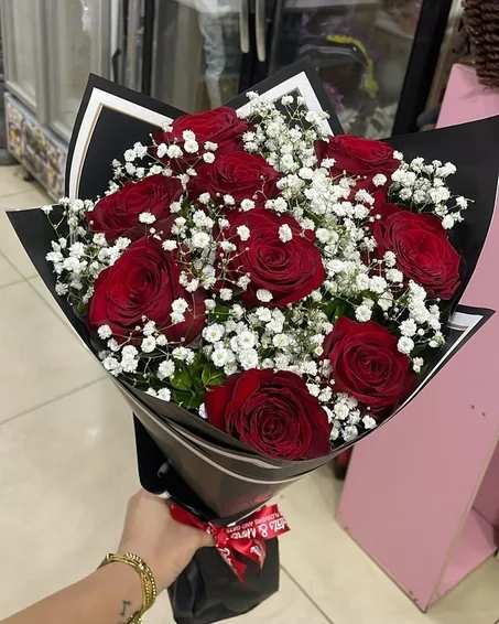bouquet fleurs gypsophilla 💫💌💗