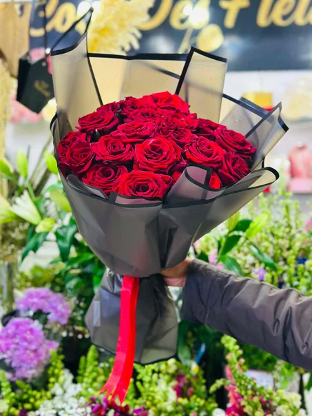Bouquet Éclat de Passion - Roses Rouges Premium