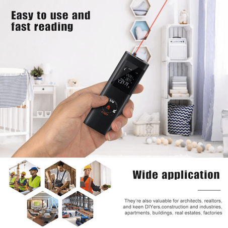 🔥 Promotion du dernier jour à 50 % de réduction Mini télémètre laser intelligent, mesure infrarouge, USB, aste, portable 🔥- Cote divoir