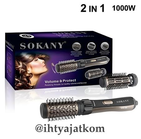 مشط الهواء الساخن Sokany: تصفيف احترافي لشعر ناعم ولامع بسرعة