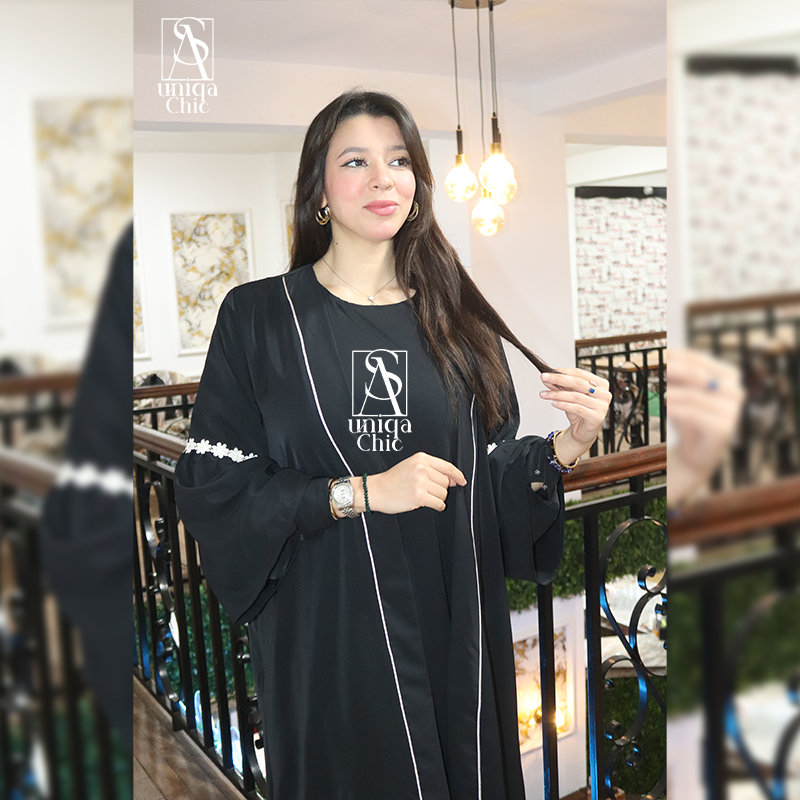 عباية وكيمونو 2 في 1 - Abaya et Kimono 2 en 1