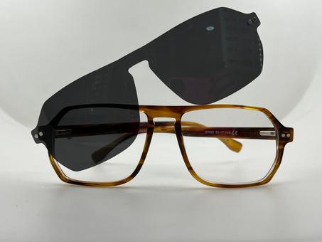 نظارة طبية مع عدسة شمسية مغناطيسية قابلة للتركيب