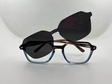 نظارة طبية مع عدسة شمسية مغناطيسية قابلة للتركيب