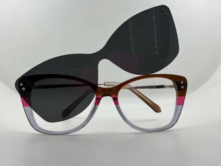 نظارة طبية مع عدسة شمسية مغناطيسية قابلة للتركيب