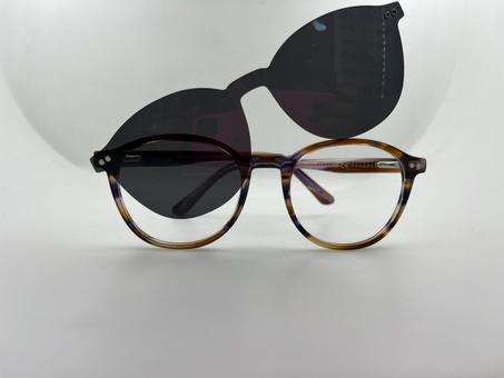 نظارة طبية مع عدسة شمسية مغناطيسية قابلة للتركيب