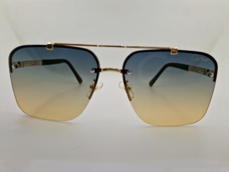 نظارات شمسية Cartier رجالية بتصميم راقٍ وعدسات متدرجة فاخرة