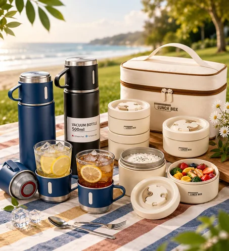 باك ترموس + حاملات الطعام Lunch box