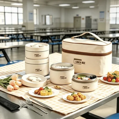 حاملات طعام (lunch box) باربع علب - 230 الف