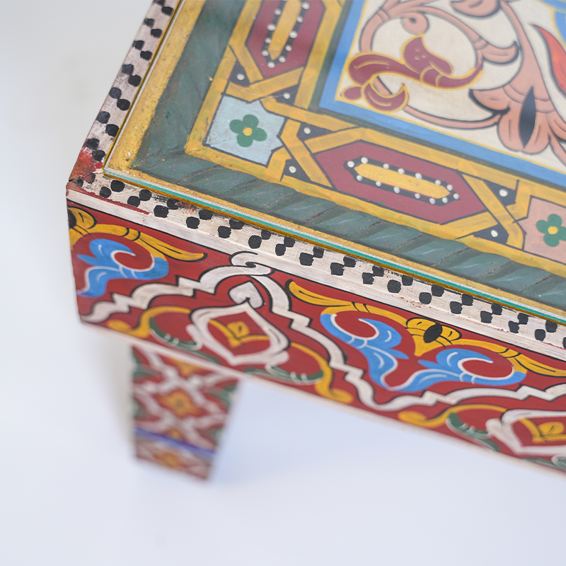 Beldi Rectangular Table – Hand-Painted Moroccan Elegance
