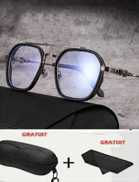Lunettes De Vue À Barre Supérieure À Montures Géométriques