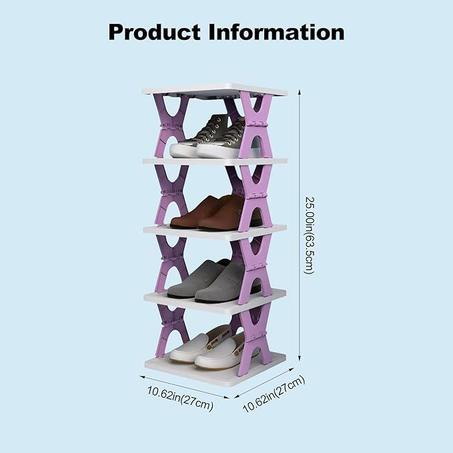 foldable X-Shaped Shoe Rack 5teir