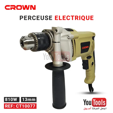 Perceuse a percussion 810W 13mm CROWN