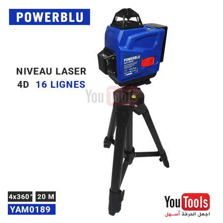 NIVEAU LASER POWERBLUE 4D 4*360 16 LIGNES