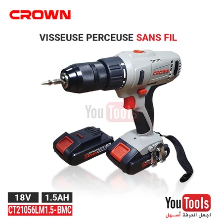 VISSEUSE PERCEUSE CROWN 2*2AH 18V 45NM