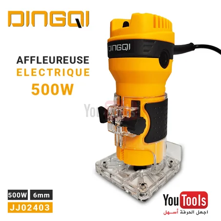 Paumelleuse Affleureuse 500W 6mm DINGQI