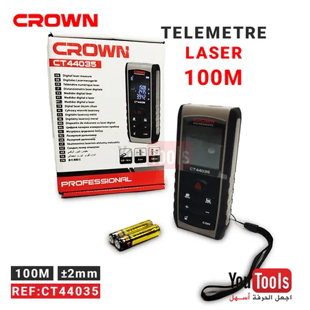 Telemetre Laser 100M CROWN