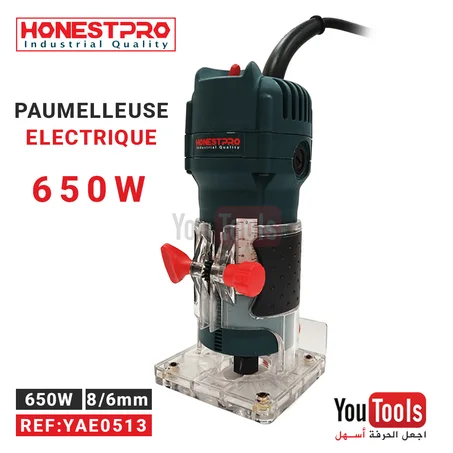 Paumelleuse Afflereuse 650W 6/8mm HONESTPRO
