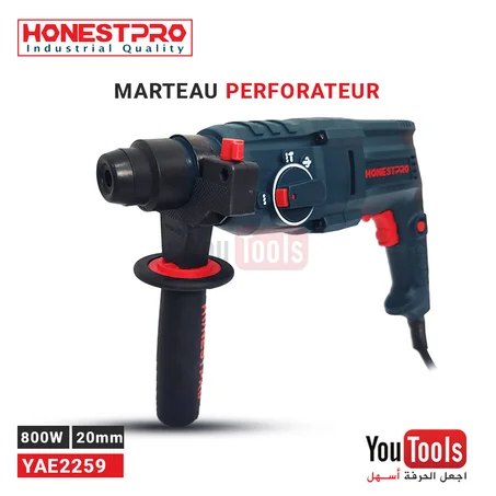 MARTEAU PEROFORATEUR HONESTPRO 800W 20MM