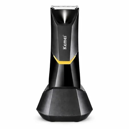 ماكينة حلاقة وتهذيب الجسم Kemei KM-3208 للرجال – آمنة للمناطق الحساسة بلا جروح، مقاومة للماء، قابلة للشحن USB