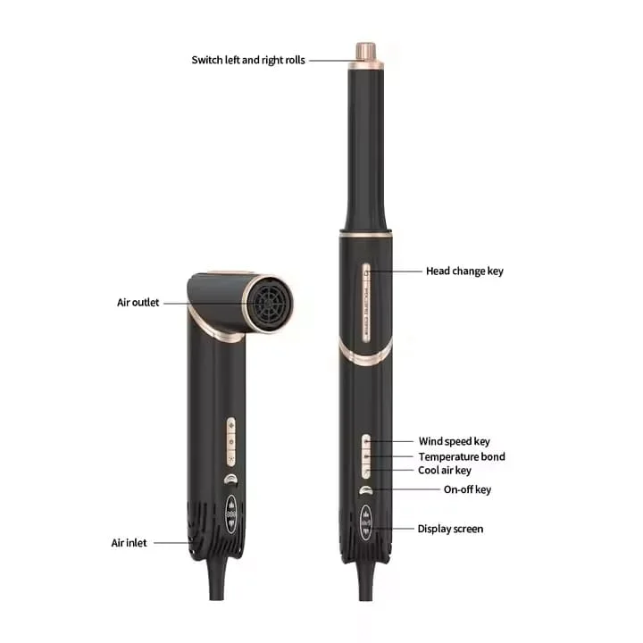 فرشاة تصفيف الشعر 6 فـ 1 – مجفف وكيرلي وتمليس احترافي للشعر