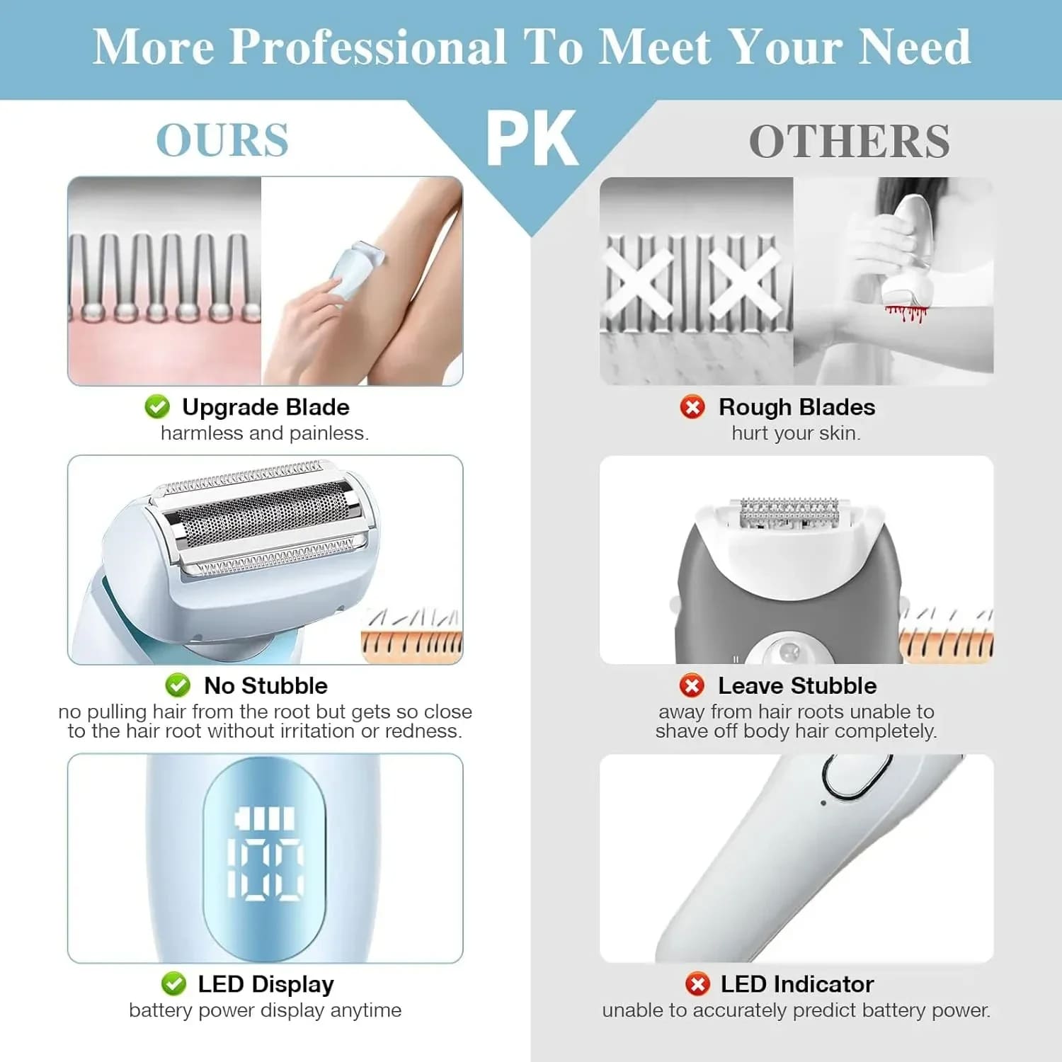 2-in-1 Women's Hair Removal Device