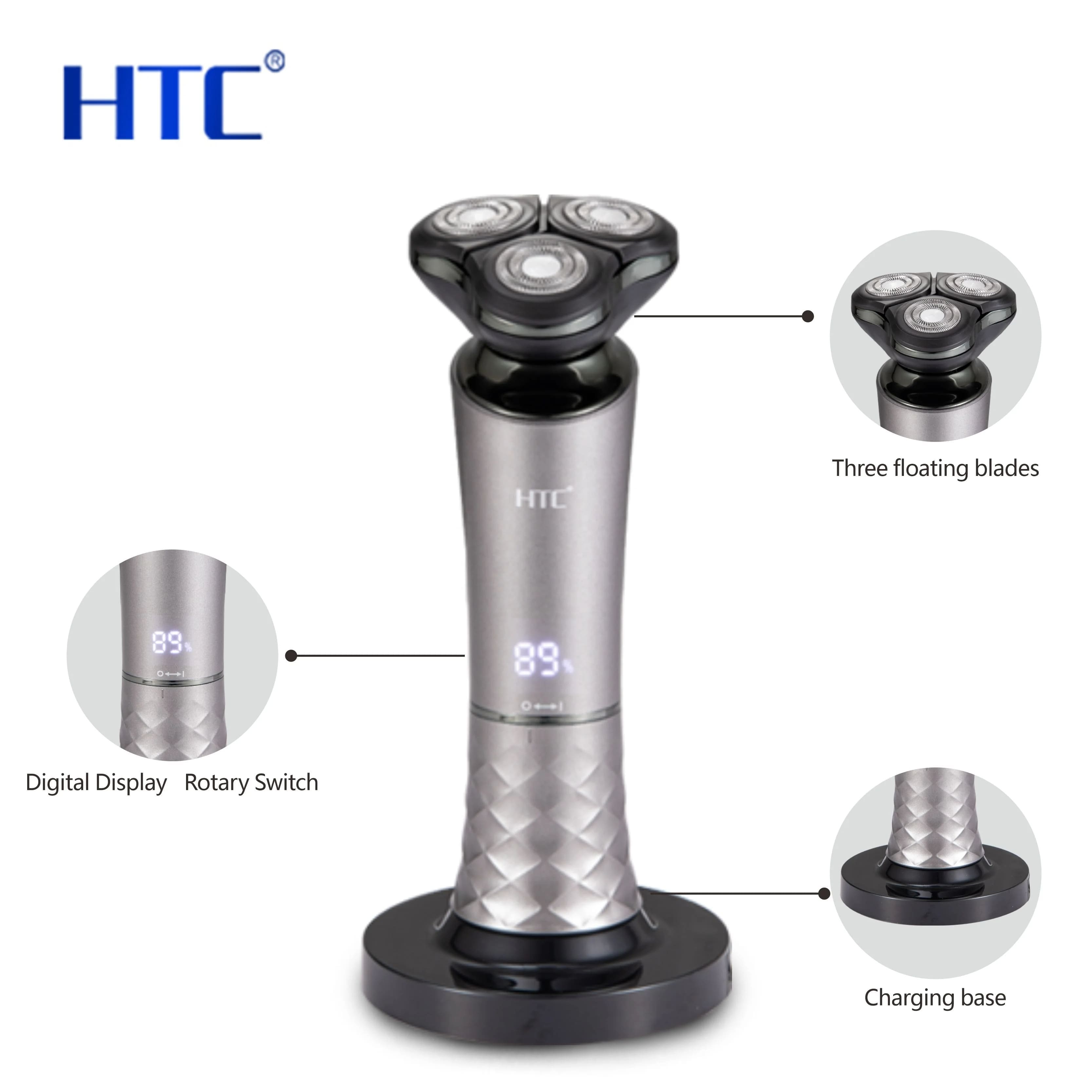 ماكينة الحلاقة HTC 3D IPX7  – راحة وأناقة في حلاقة احترافية