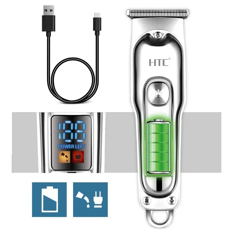 ماكينة قص الشعر الاحترافية  HTC AT-176 - SILVER