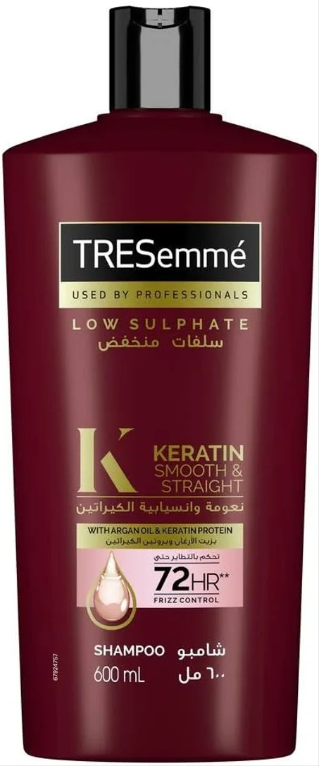 Tresemme keratin smooth shampoo with argan oil for dry & frizzy hair, 600ml