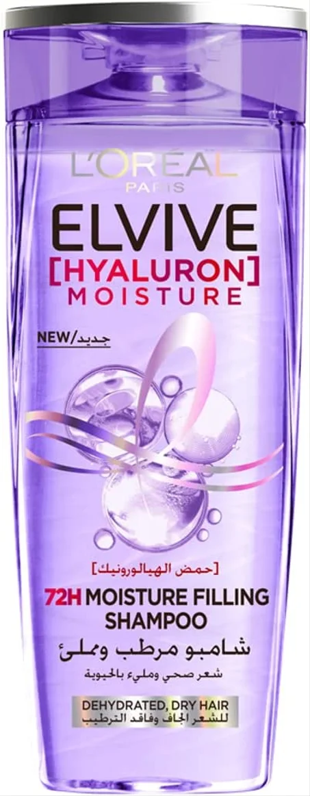 L'Oreal Paris Elvive Hyaluron Moisture 72H Moisture Filling Shampoo with Hyaluronic Acid - 400ml