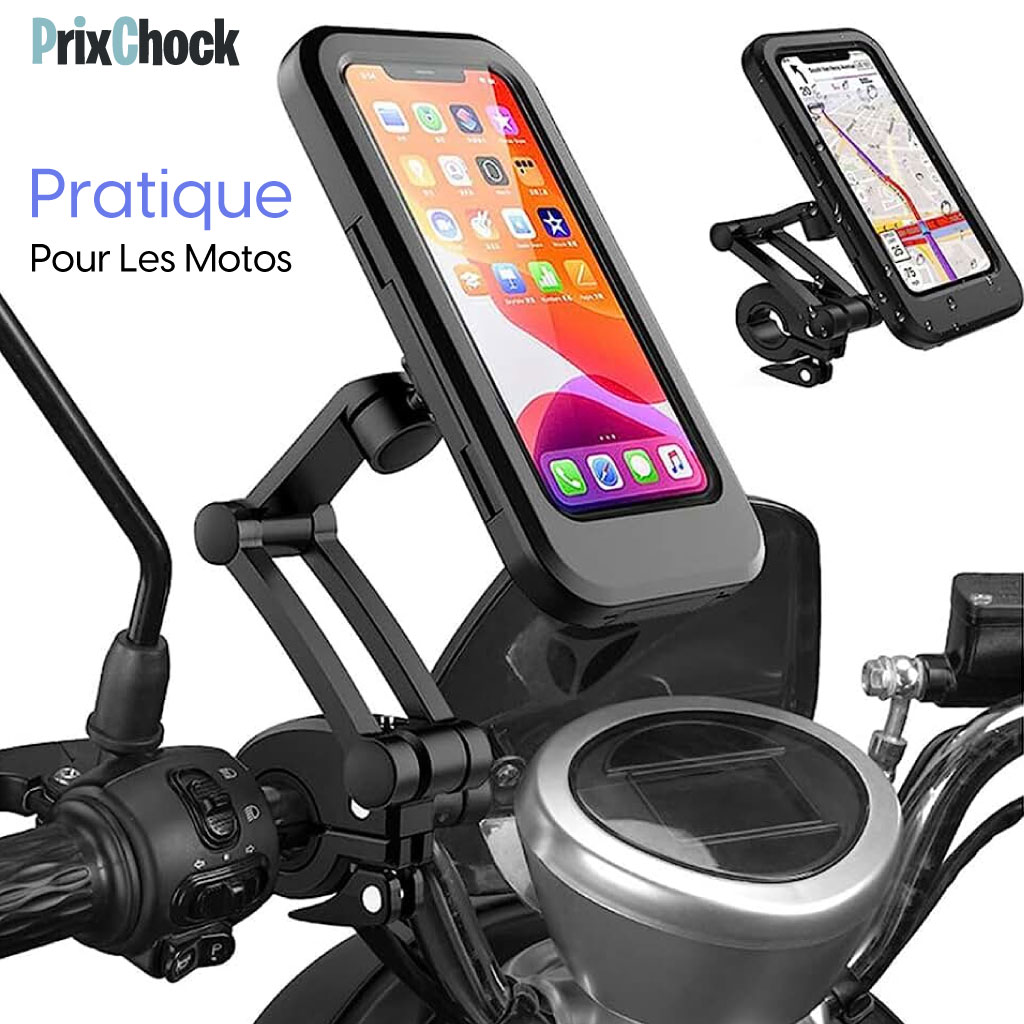 Acheter Support de téléphone de moto Anti-secousse à dégagement rapide,  support de téléphone de vélo pour Smartphone de 4 à 7 pouces, Rotation de  360 ​​degrés