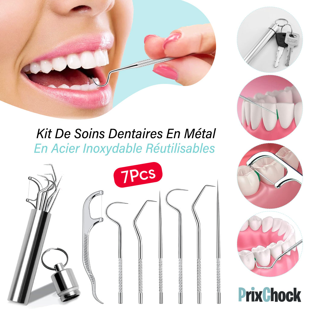 Nouveau design 4 Types de soins dentaires en acier inoxydable en