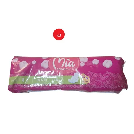 Mia Cotton Touch Serviette Hygiénique Ultra Fine Long - Economy 8 X3 Unités