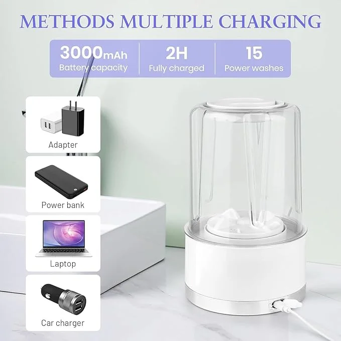 Mini Machine à Laver Portable 1L – Rechargeable - غسالة ملابس صغيرة محمولة بسعة 1 لتر